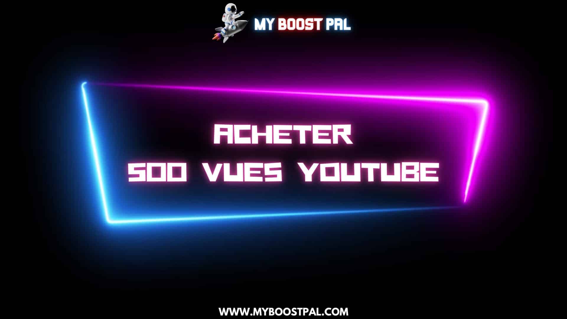 Acheter 500 Vues YouTube